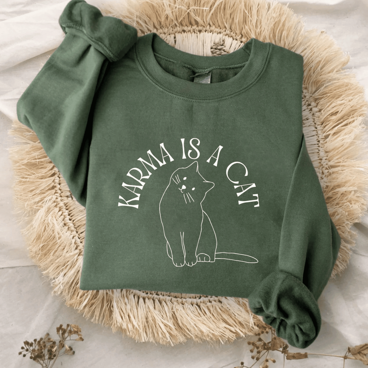 Taylor Swift Karma is a Cat Sweatshirt - Shoptown Boutique