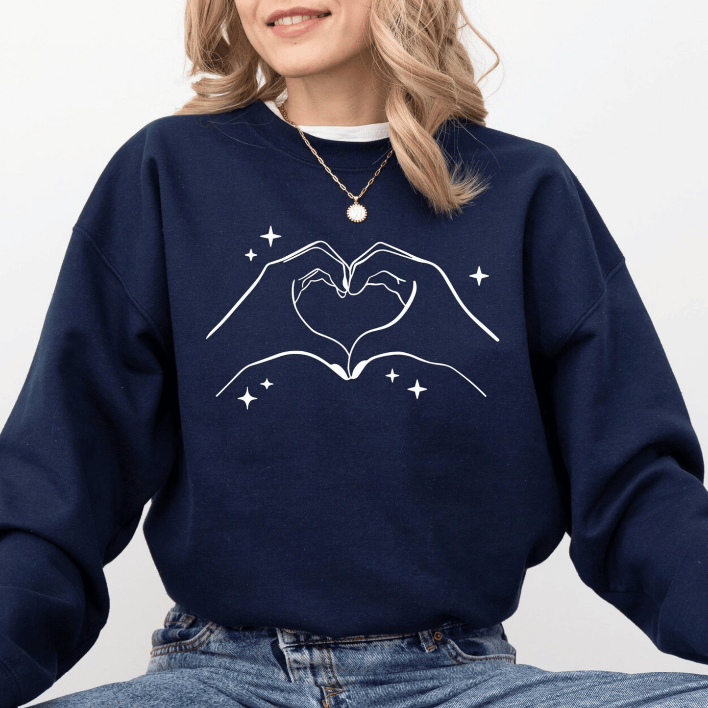 Taylor Swift Heart Hands Lover-Inspired Sweatshirt - Shoptown Boutique
