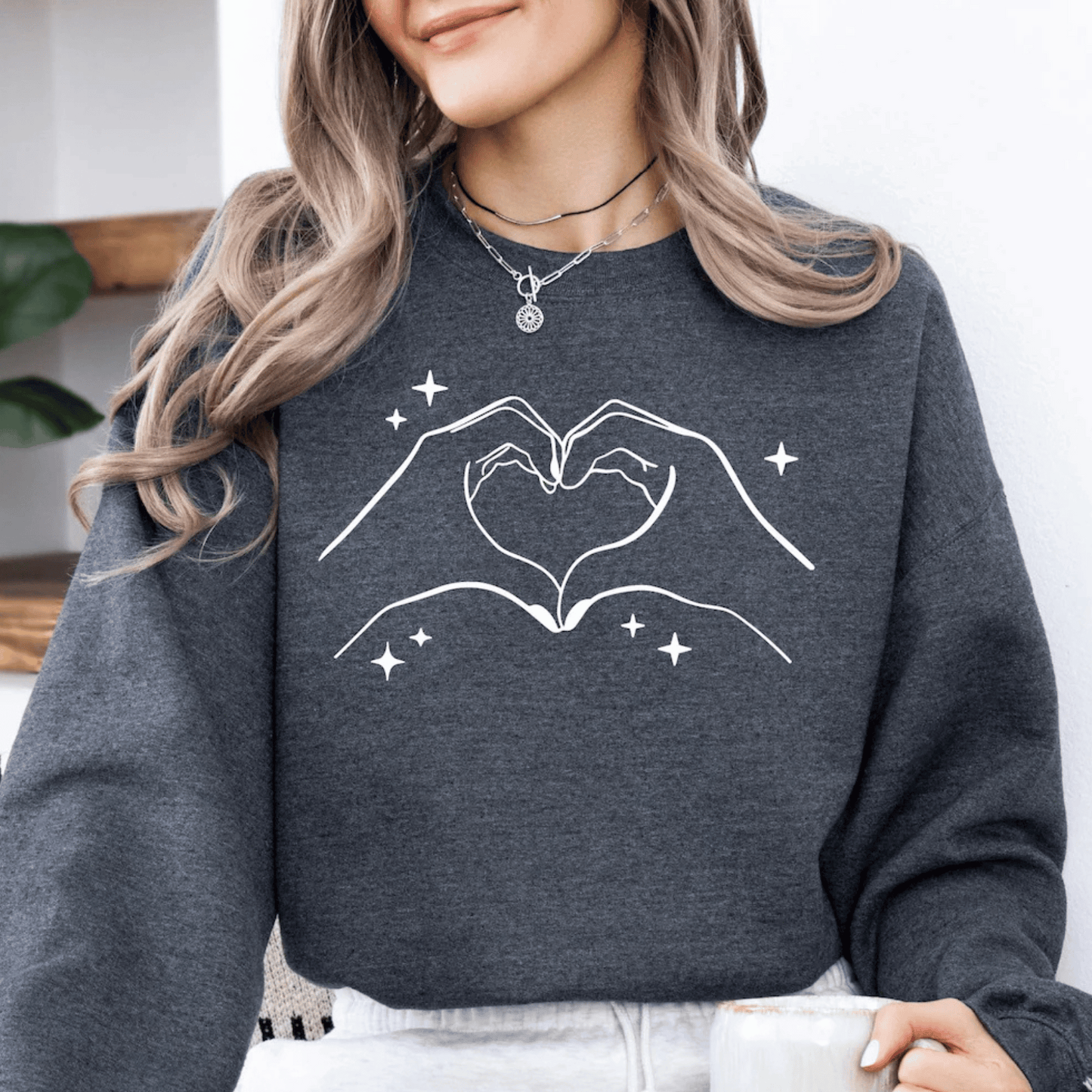 Taylor Swift Heart Hands Lover-Inspired Sweatshirt - Shoptown Boutique