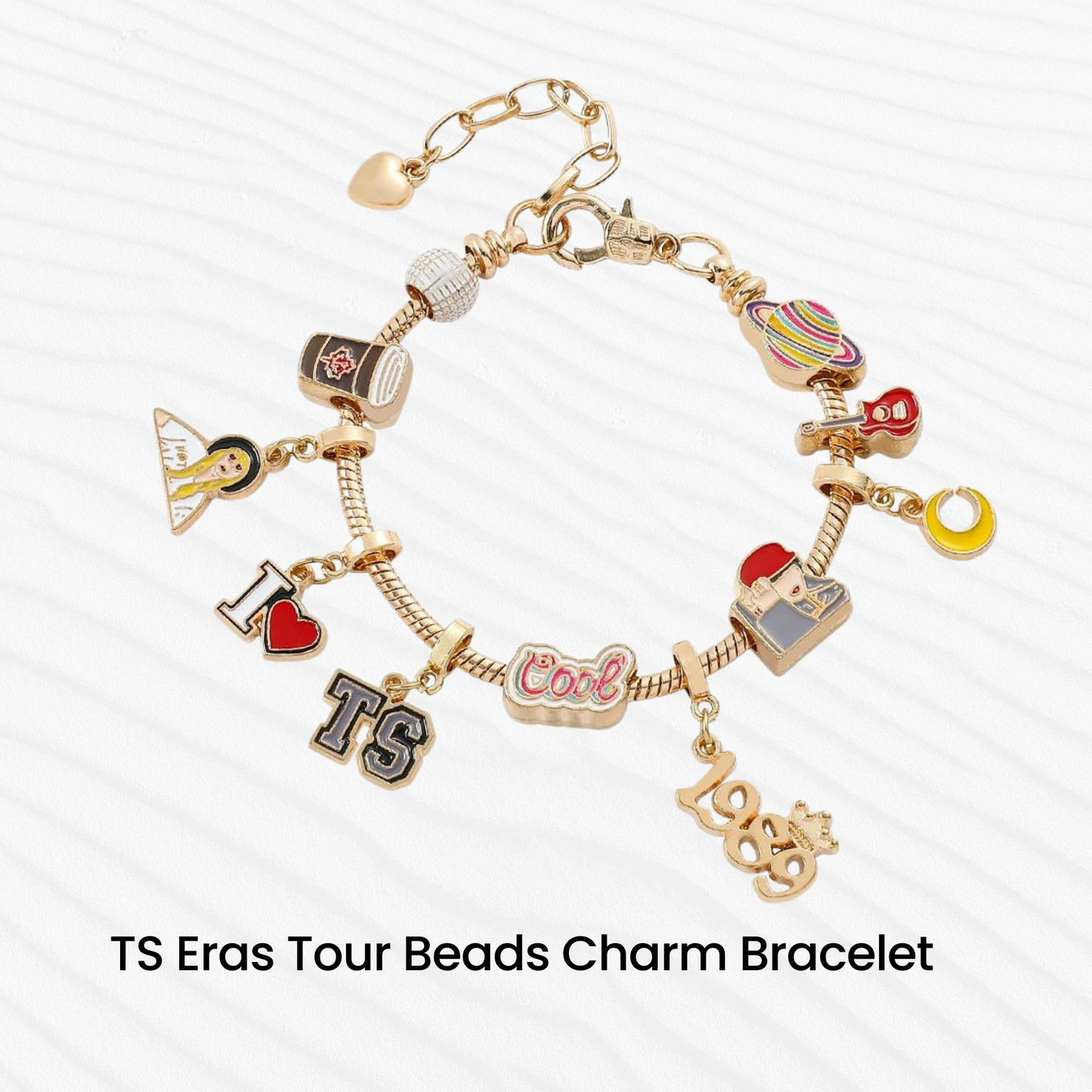 Taylor Swift Eras Tour Charm Beads Bracelet - Shoptown Boutique