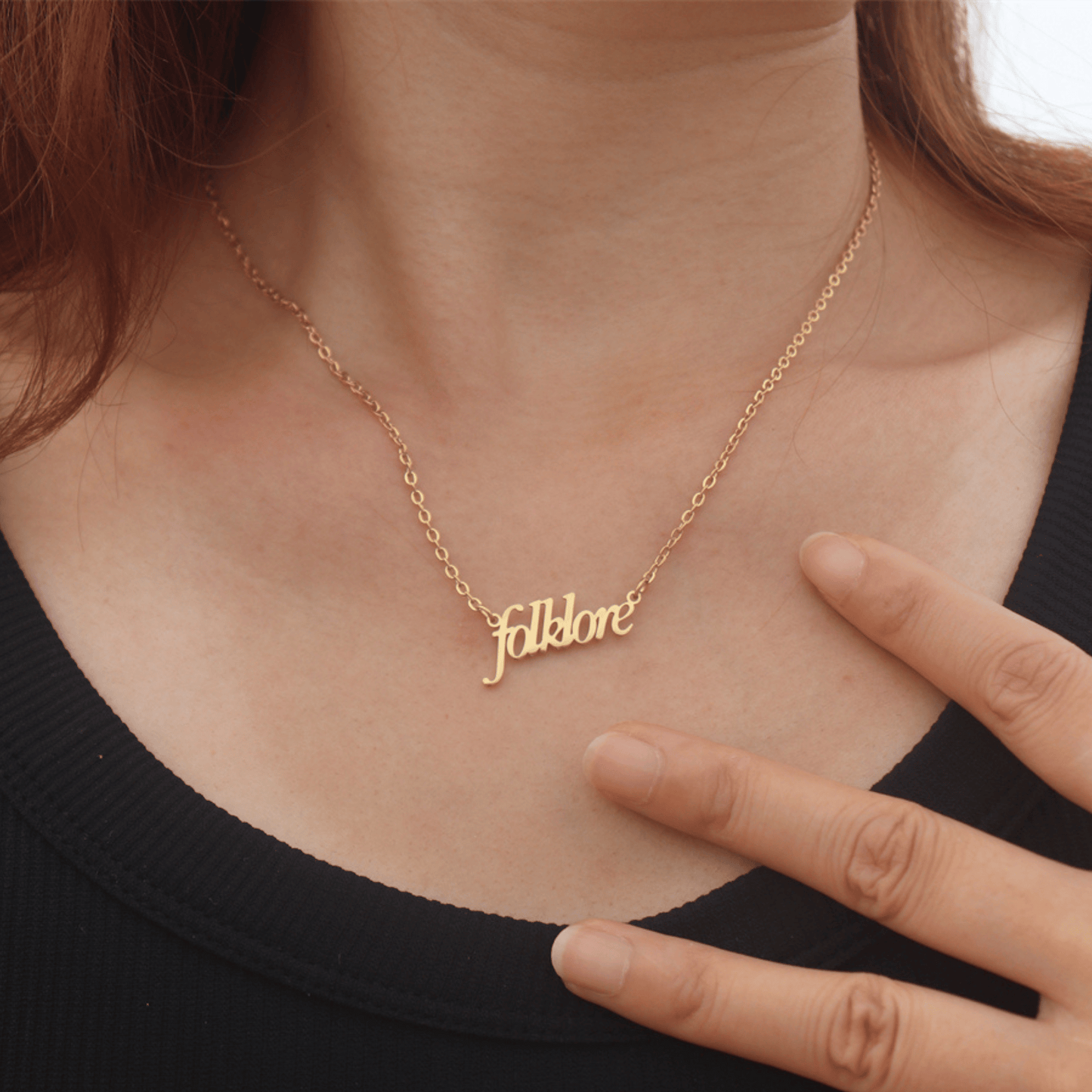 Taylor Swift Swíftie Eras Tour Folklore Necklace - Shoptown Boutique