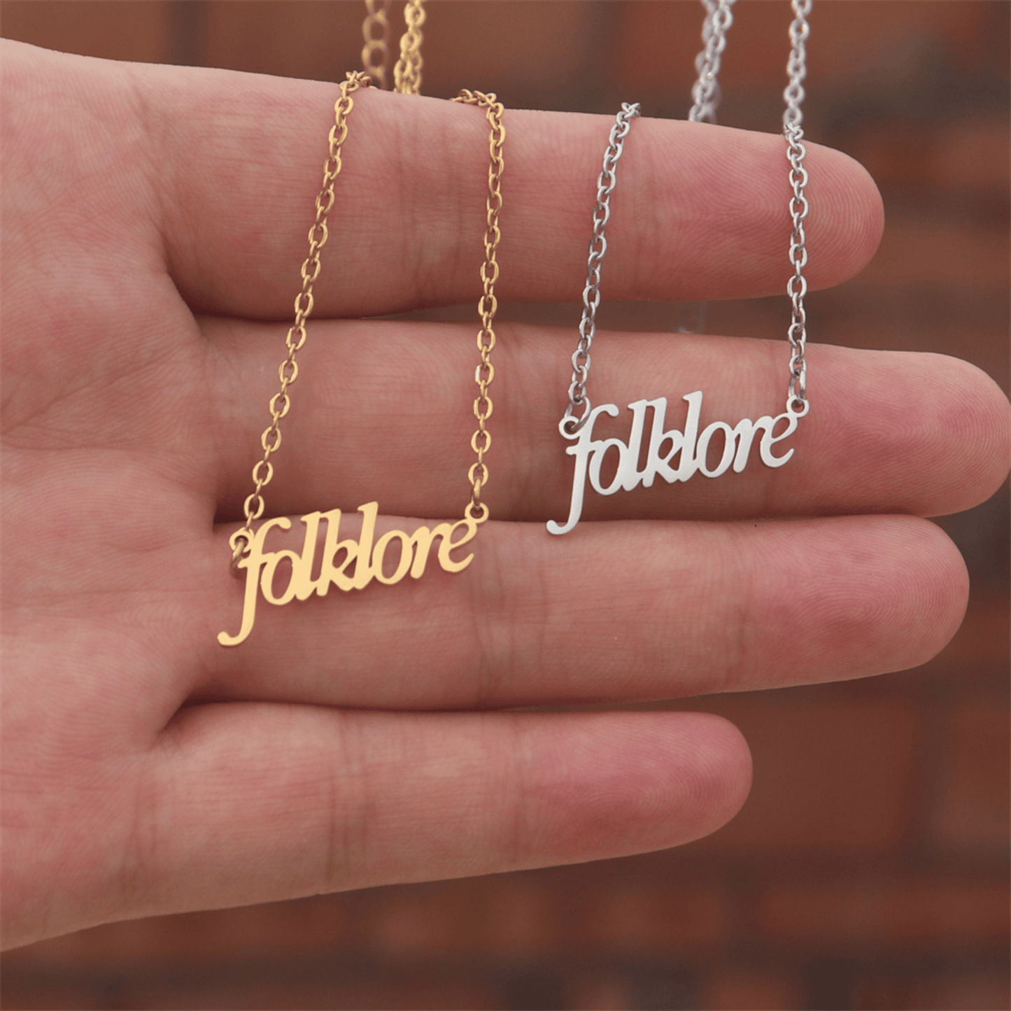 Taylor Swift Swíftie Eras Tour Folklore Necklace - Shoptown Boutique