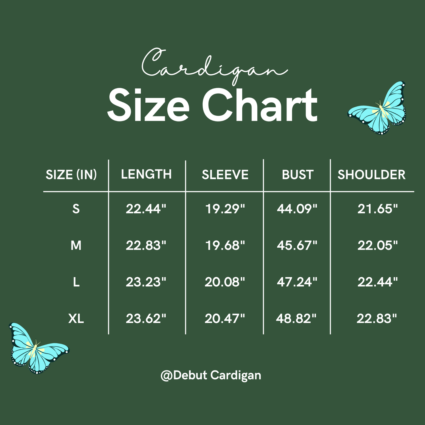 Taylor Swift Debut Taylors Version Cardigan, Butterfly Cardigan Sweater - Shoptown Boutique