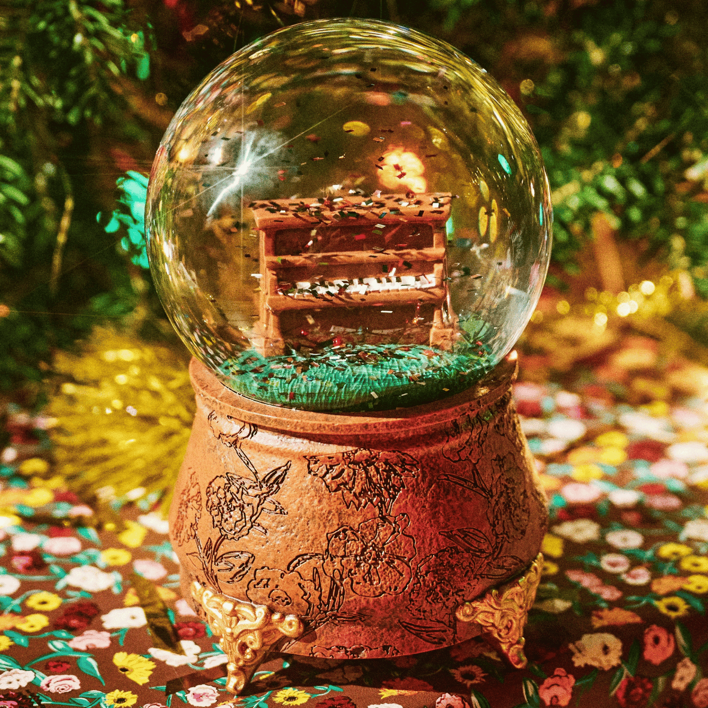 The Eras Tour Acoustic Piano Snow Globe with 'Taylor Swift The Eras Tour' design - Shoptown Boutique