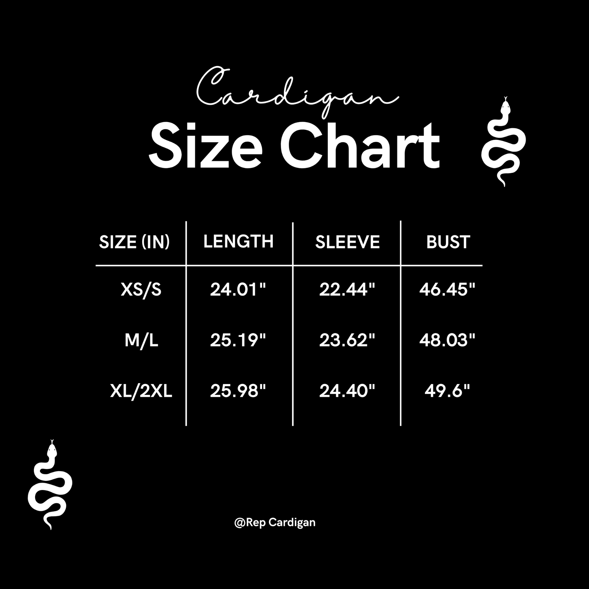 Taylor Swift Black Reputation Cardigan Snake Embroidered, Eras Tour Outfit - Shoptown Boutique