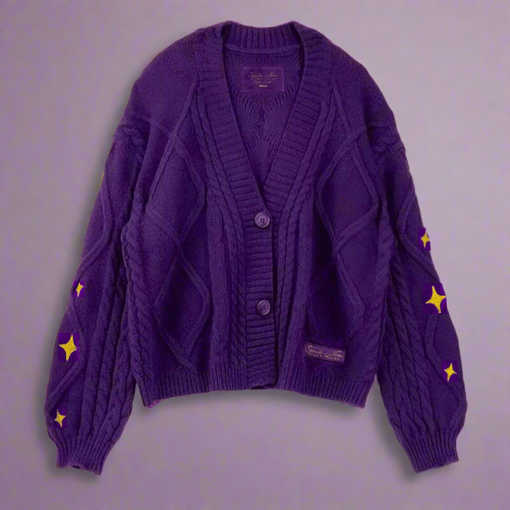 Taylor Swift Speak Now Cardigan Taylors Version, Purple Cardigan Sweater - Shoptown Boutique