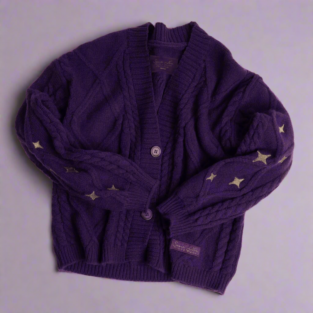Taylor Swift Speak Now Cardigan Taylors Version, Purple Cardigan Sweater - Shoptown Boutique