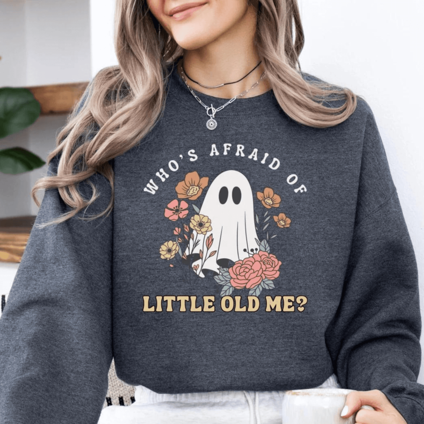Taylor Swift Who's Afraid of Little Old Me Sweatshirt - Ghost Halloween Sweatshirt - Shoptown Boutique