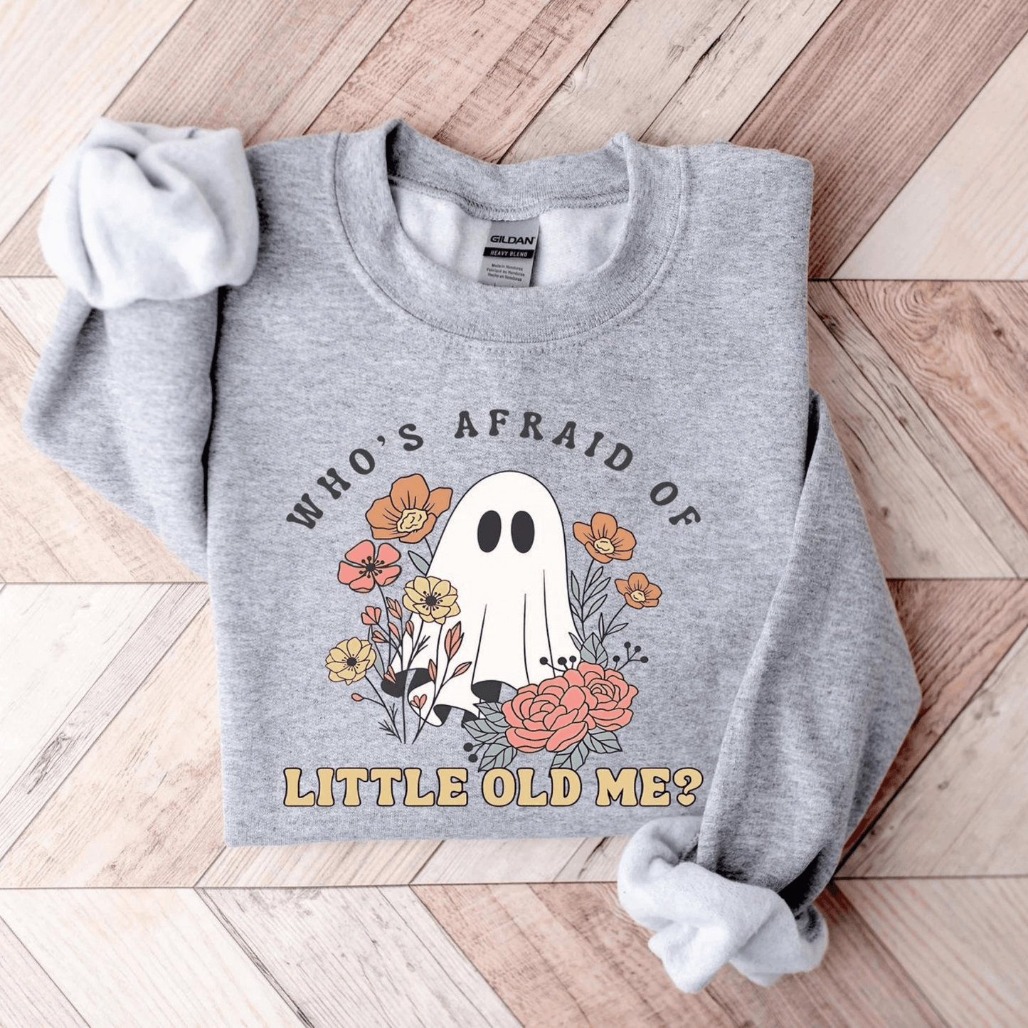 Taylor Swift Who's Afraid of Little Old Me Sweatshirt - Ghost Halloween Sweatshirt - Shoptown Boutique