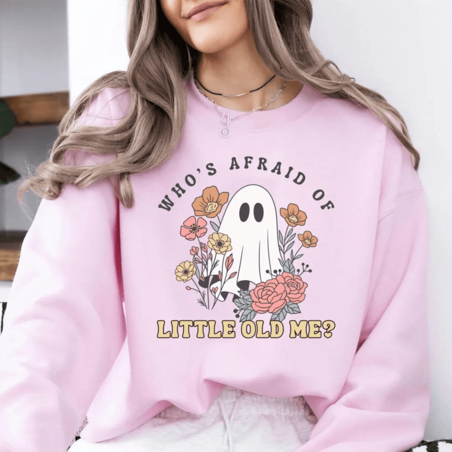 Taylor Swift Who's Afraid of Little Old Me Sweatshirt - Ghost Halloween Sweatshirt - Shoptown Boutique