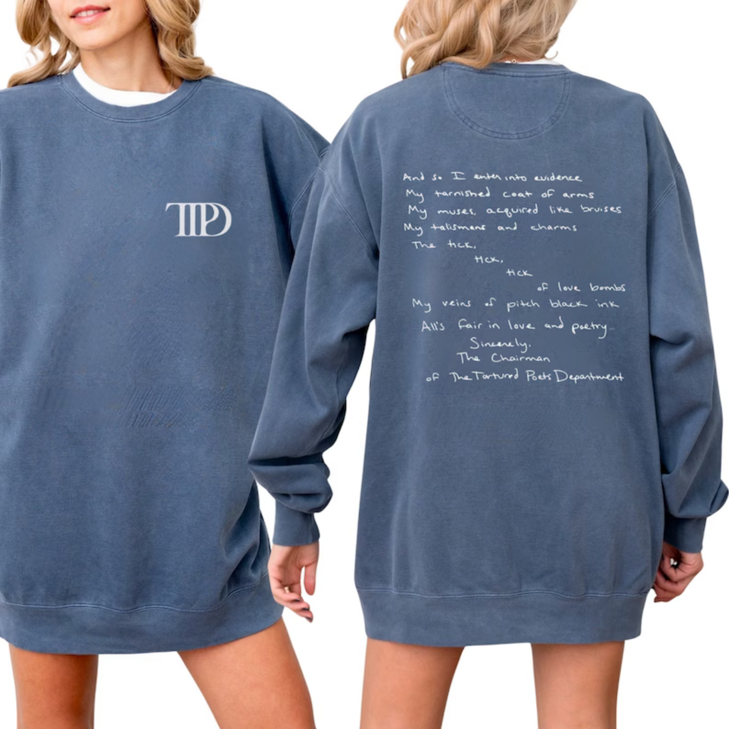 Taylor Swift Tortured Poets Department Member Sweatshirt, Eras Tour Crewneck - Shoptown Boutique