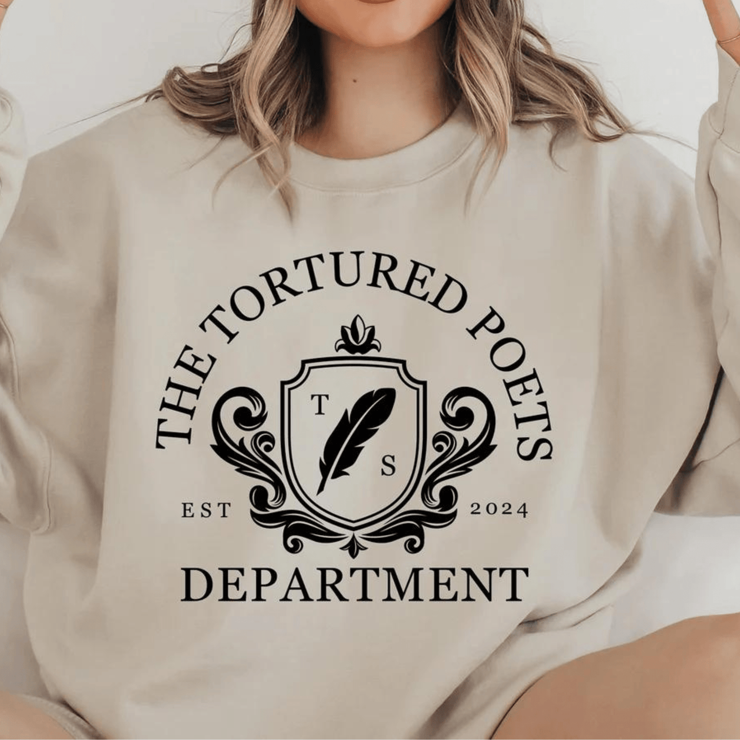 Taylor Swift Tortured Poets Department Est Sweatshirt - Swifties Crewneck - Shoptown Boutique