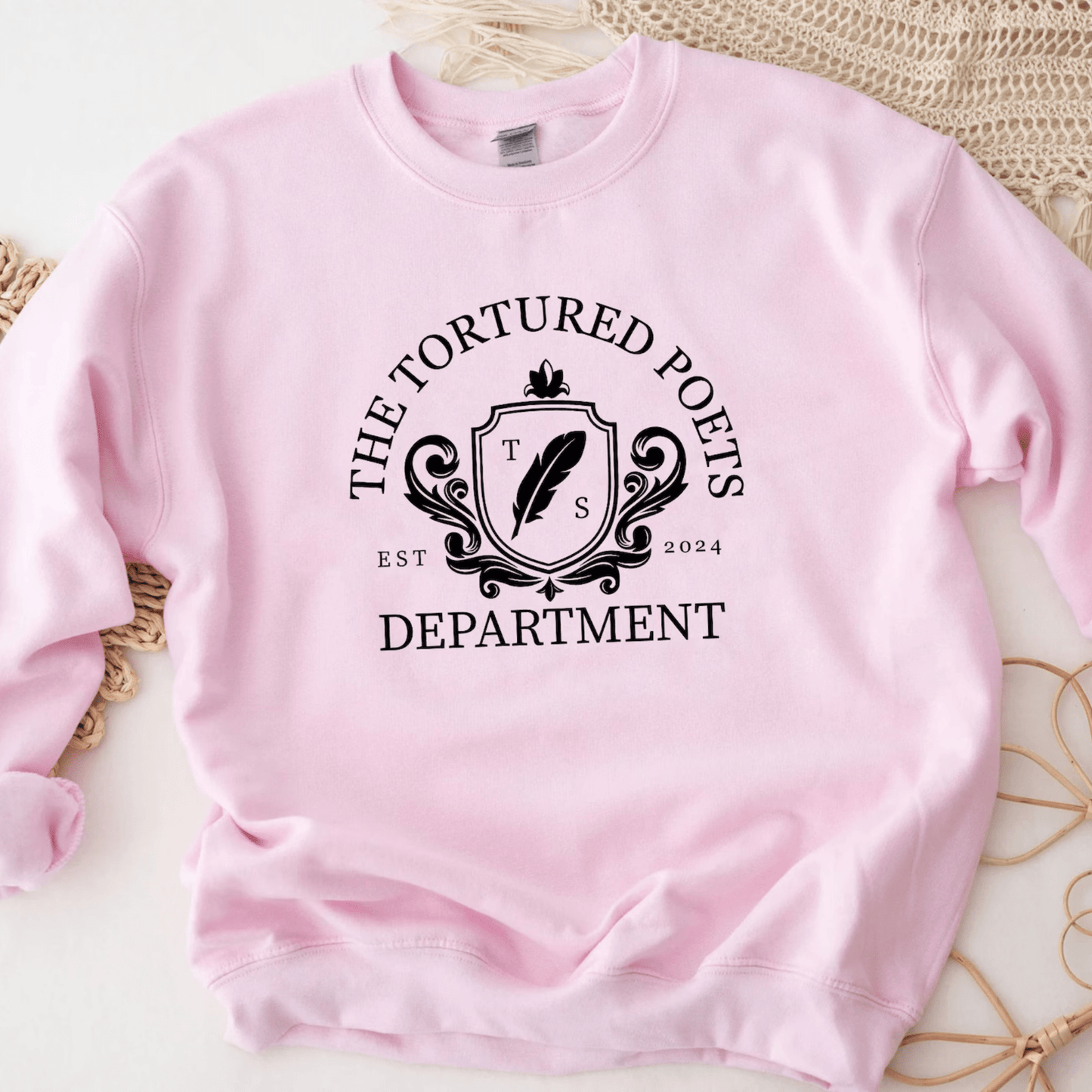 Taylor Swift Tortured Poets Department Est Sweatshirt - Swifties Crewneck - Shoptown Boutique