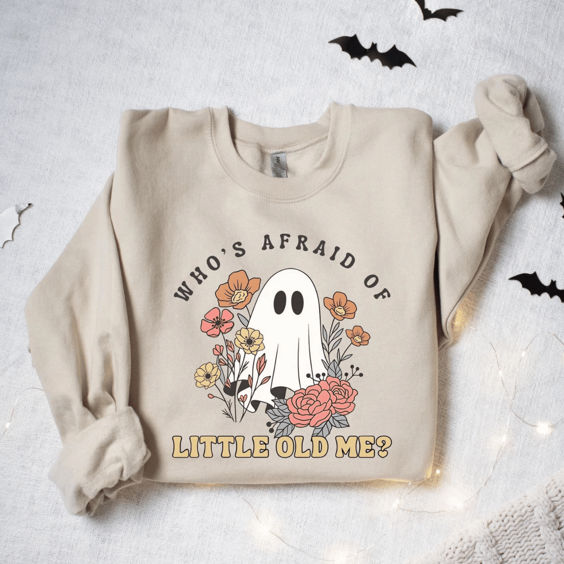 Taylor Swift Who's Afraid of Little Old Me Sweatshirt - Ghost Halloween Sweatshirt - Shoptown Boutique