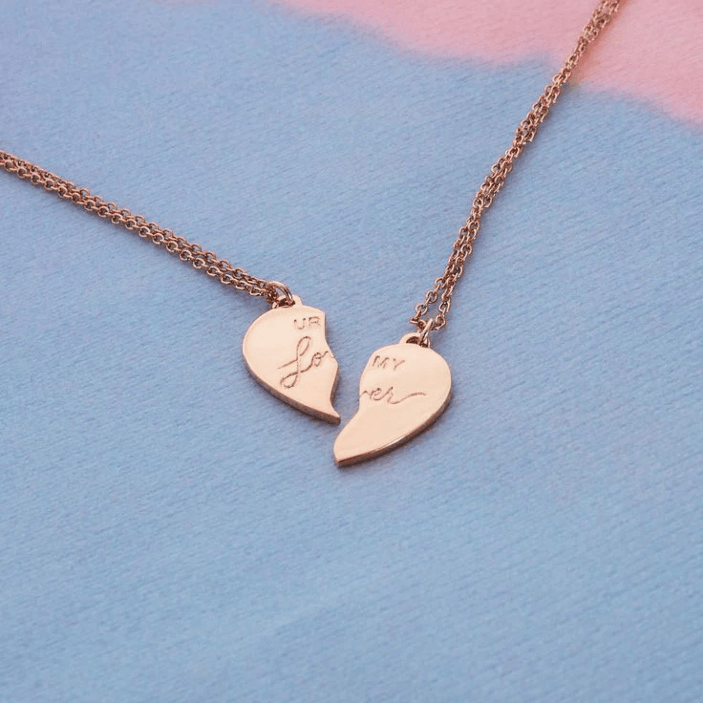 Lover Inspired Ur My Lover Split Heart Necklace
