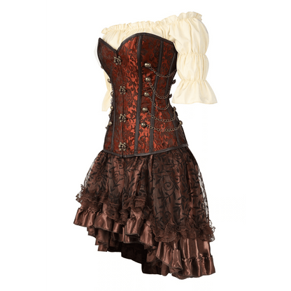 Steampunk Costume & Victorian Dress Set for Women