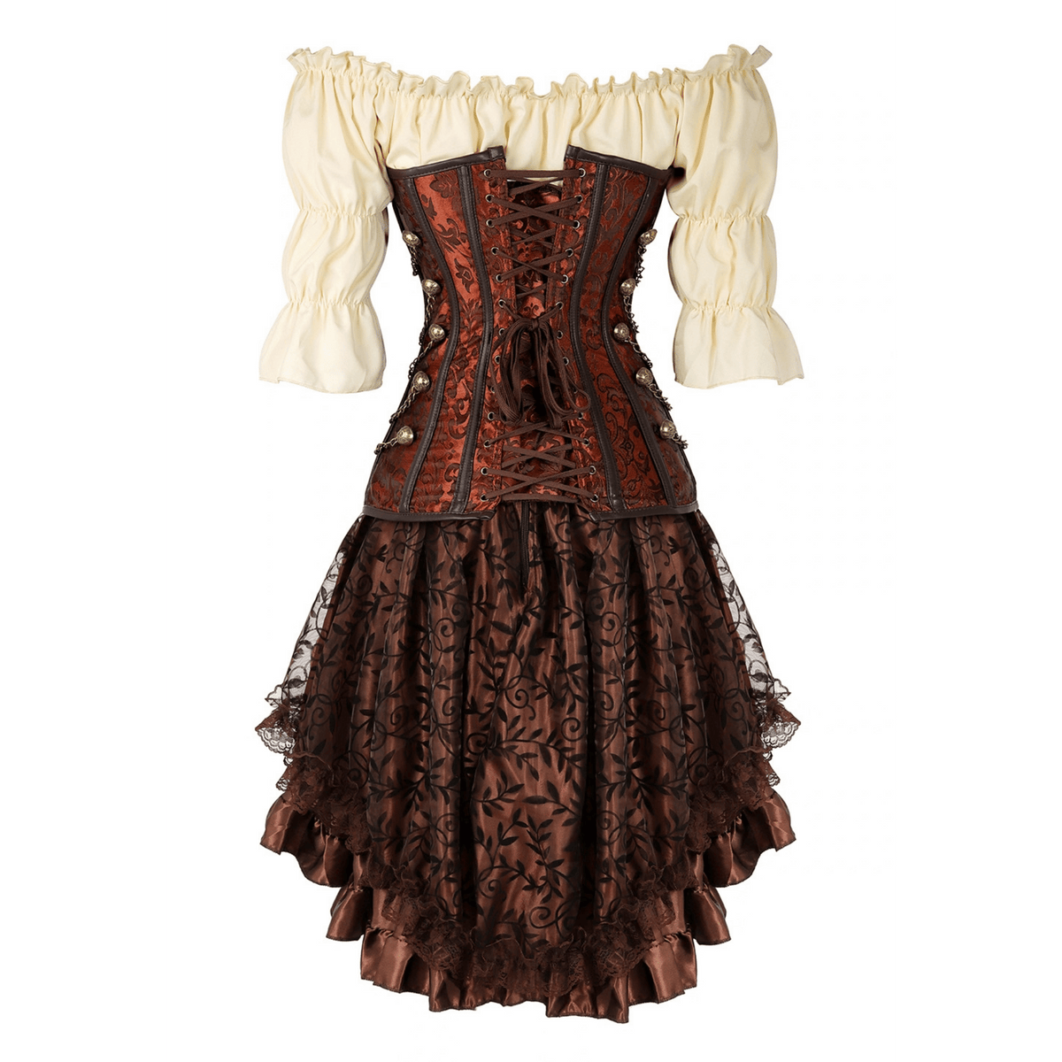 Steampunk Costume & Victorian Dress Set for Women