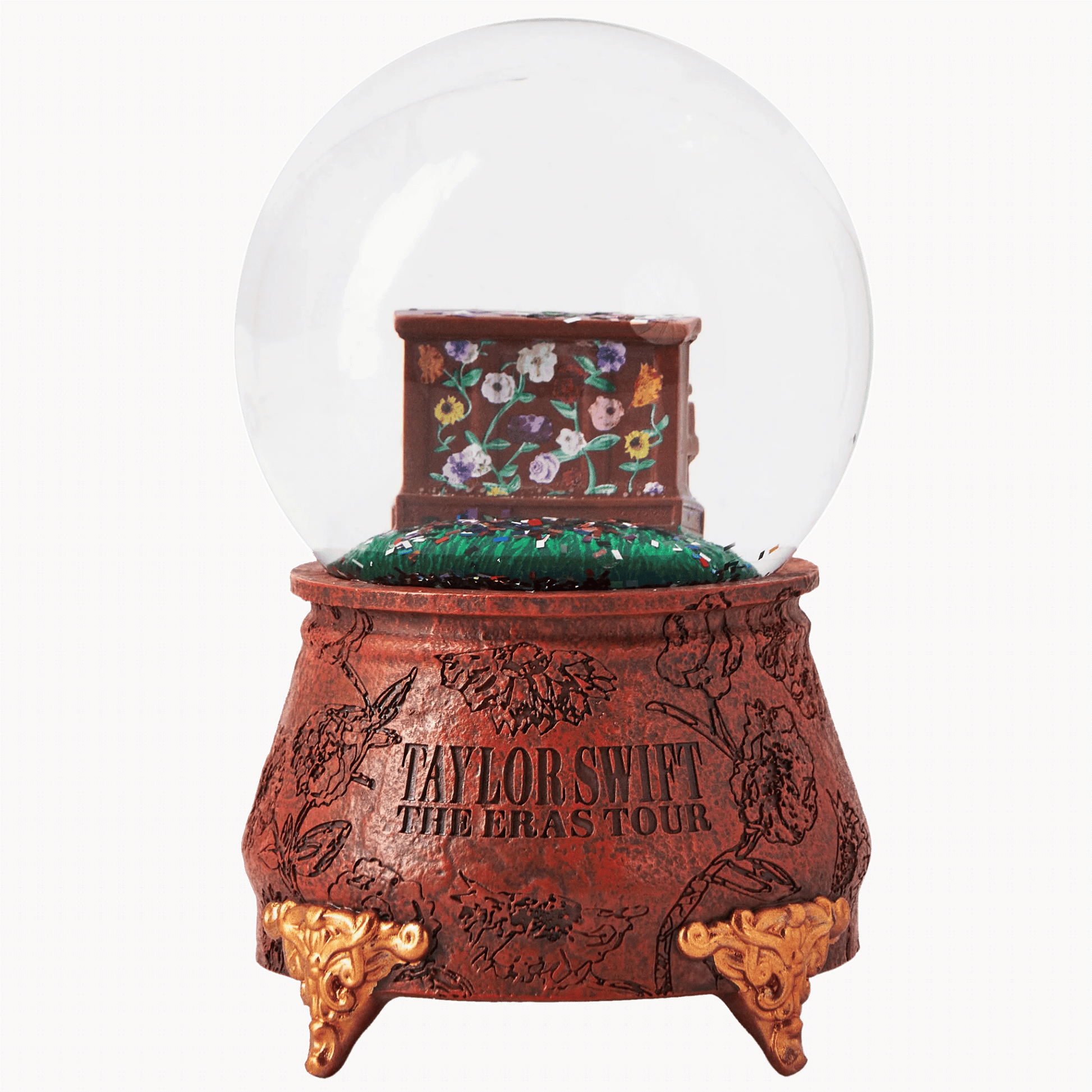 The Eras Tour Acoustic Piano Snow Globe with 'Taylor Swift The Eras Tour' design - Shoptown Boutique