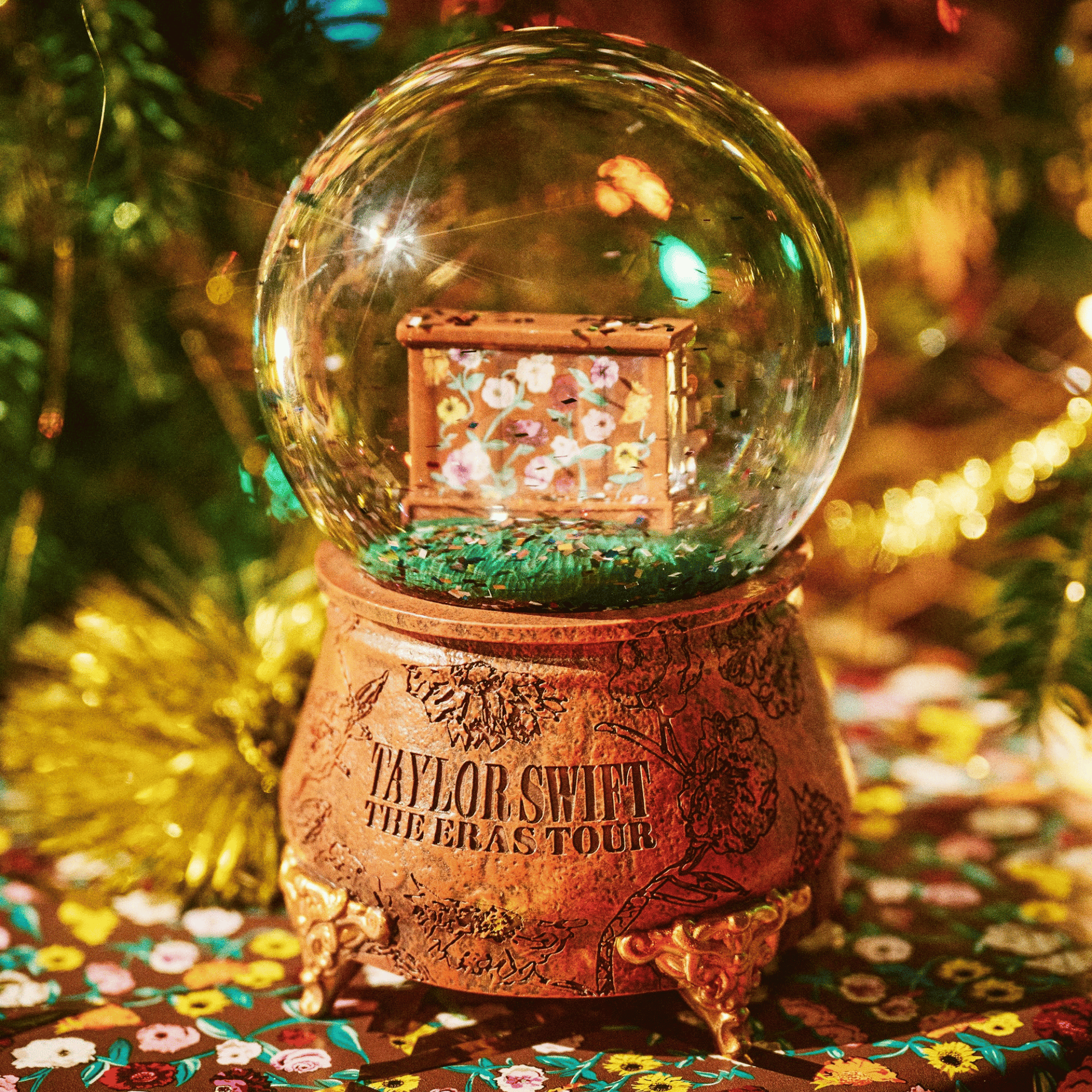 The Eras Tour Acoustic Piano Snow Globe with 'Taylor Swift The Eras Tour' design - Shoptown Boutique