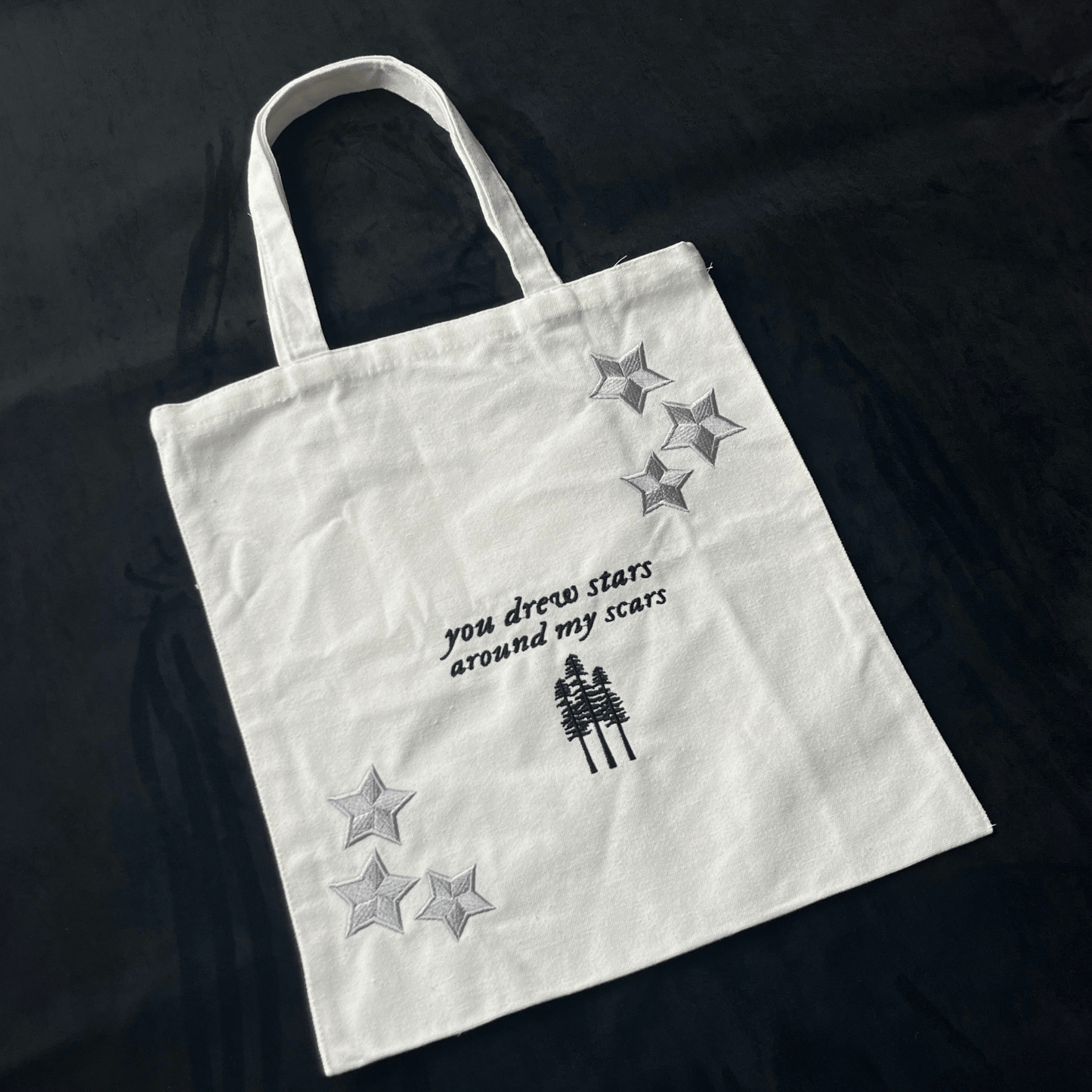Taylor Swift Tote Bag, Embroidered Taylor White Bag - Shoptown Boutique
