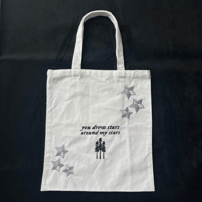 Taylor Swift Tote Bag, Embroidered Taylor White Bag - Shoptown Boutique