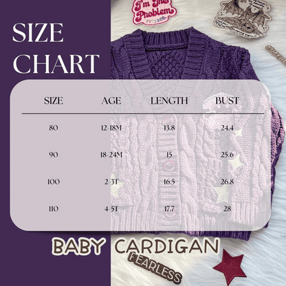 Speak Now Baby Cardigan Taylors Version, Purple Knit Sweater