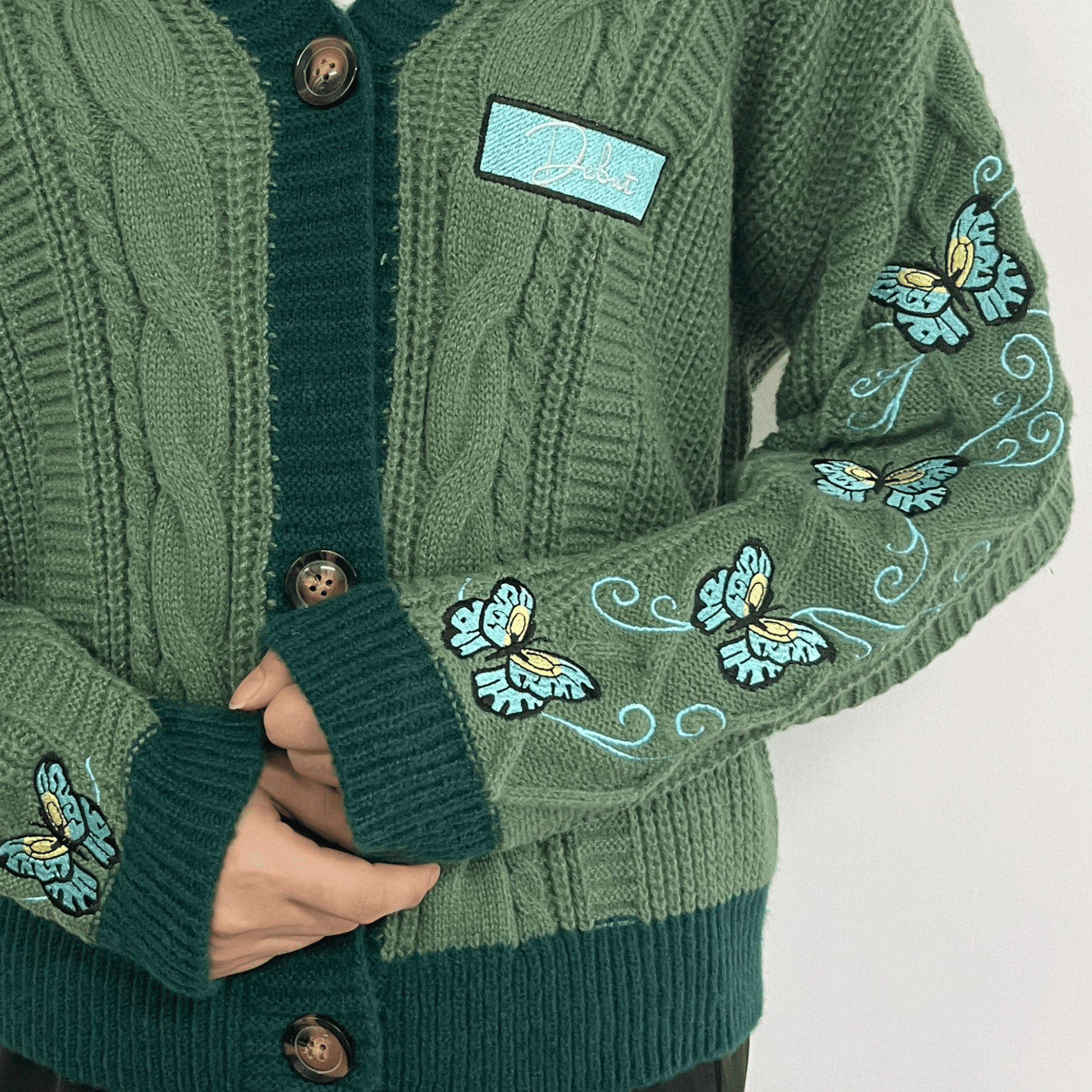 Taylor Swift Debut Cardigan - Butterfly Cardigan Sweater Taylor Swift Debut Cardigan - Butterfly Cardigan Sweater