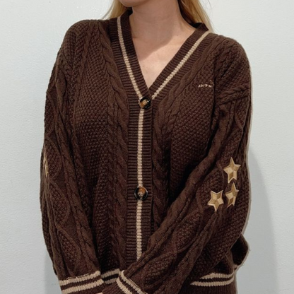 Taylor Swift TTPD Cardigan The Anthology Brown Sweater Shoptown Boutique