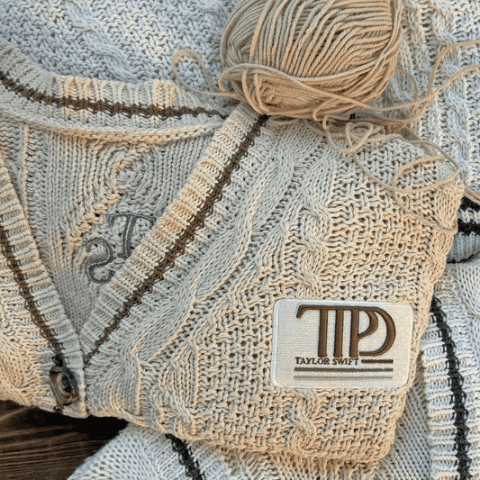 Taylor Swift Tortured Poets Department Cardigan - Swiftie Sweater - Shoptown Boutique