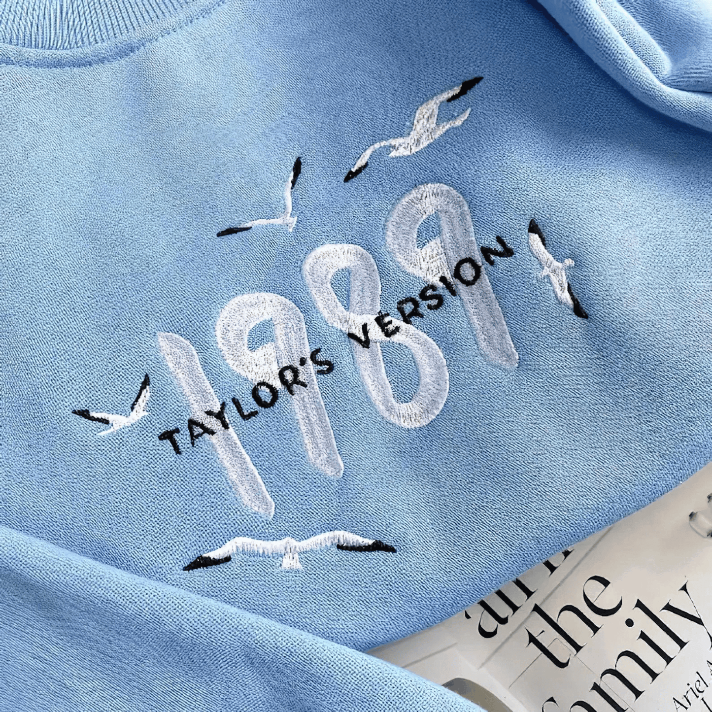 Taylor Swift 1989 Sweatshirt Taylors Version Embroidered Crewneck - Shoptown Boutique