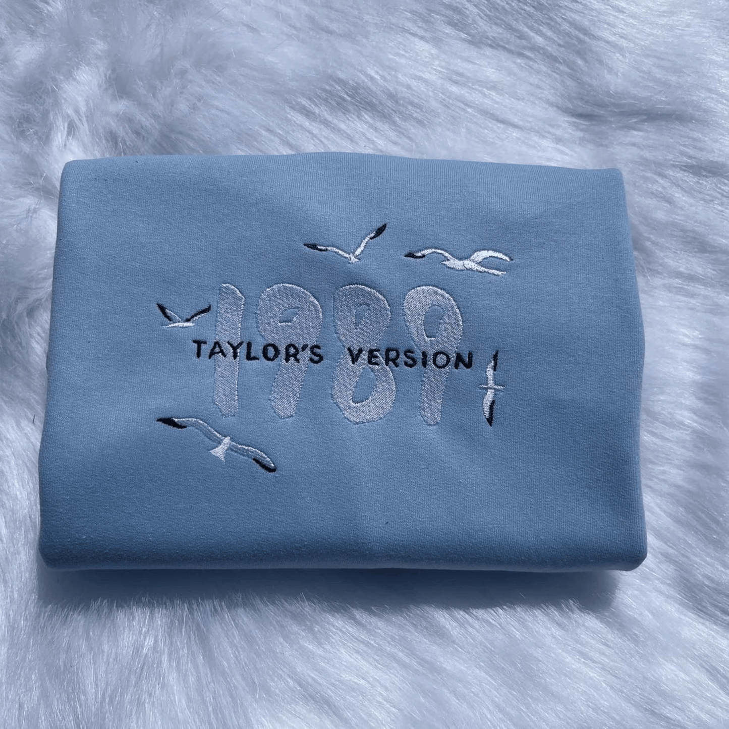 Taylor Swift 1989 Sweatshirt Taylors Version Embroidered Crewneck - Shoptown Boutique