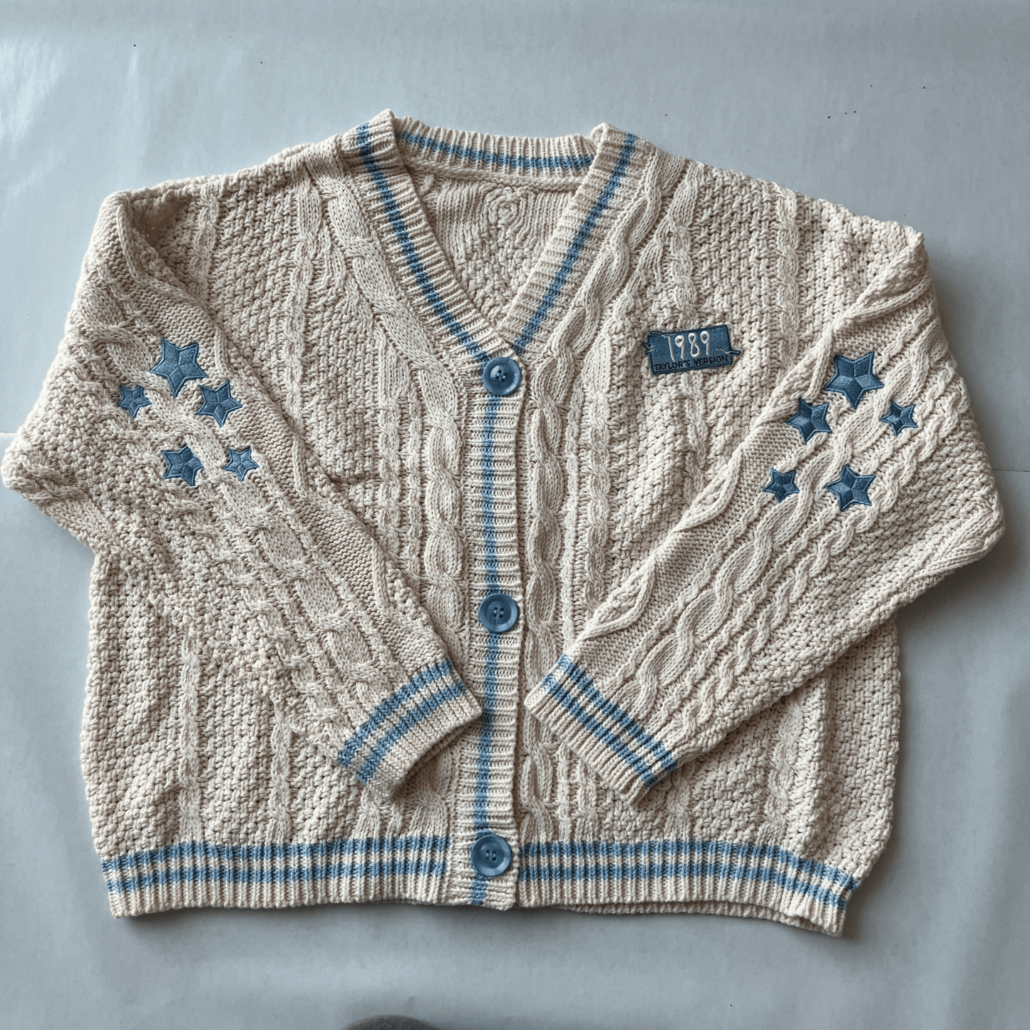 Taylor Swift 1989 Taylors Version Cardigan, Beige Cardigan Sweater - Shoptown Boutique