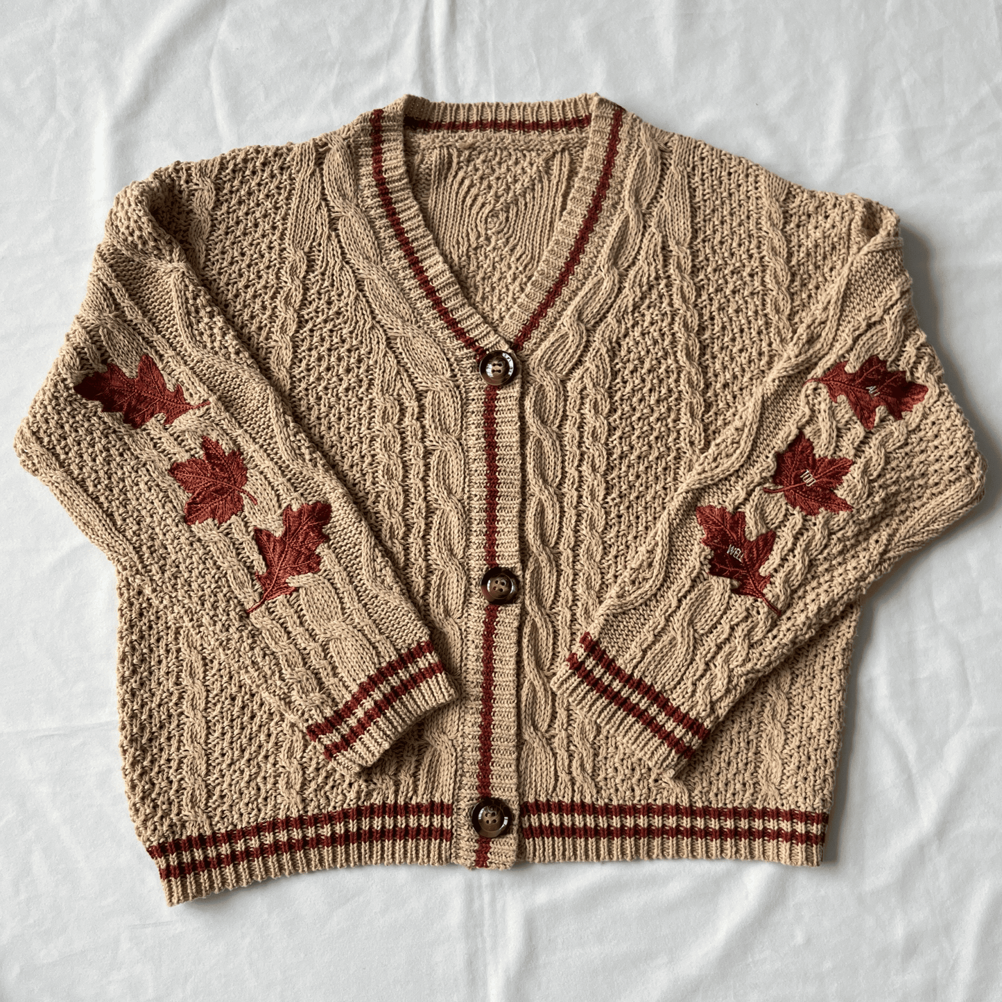Taylor Swift All Too Well Maple Leaf Autumn Cardigan - Shoptown Boutique
