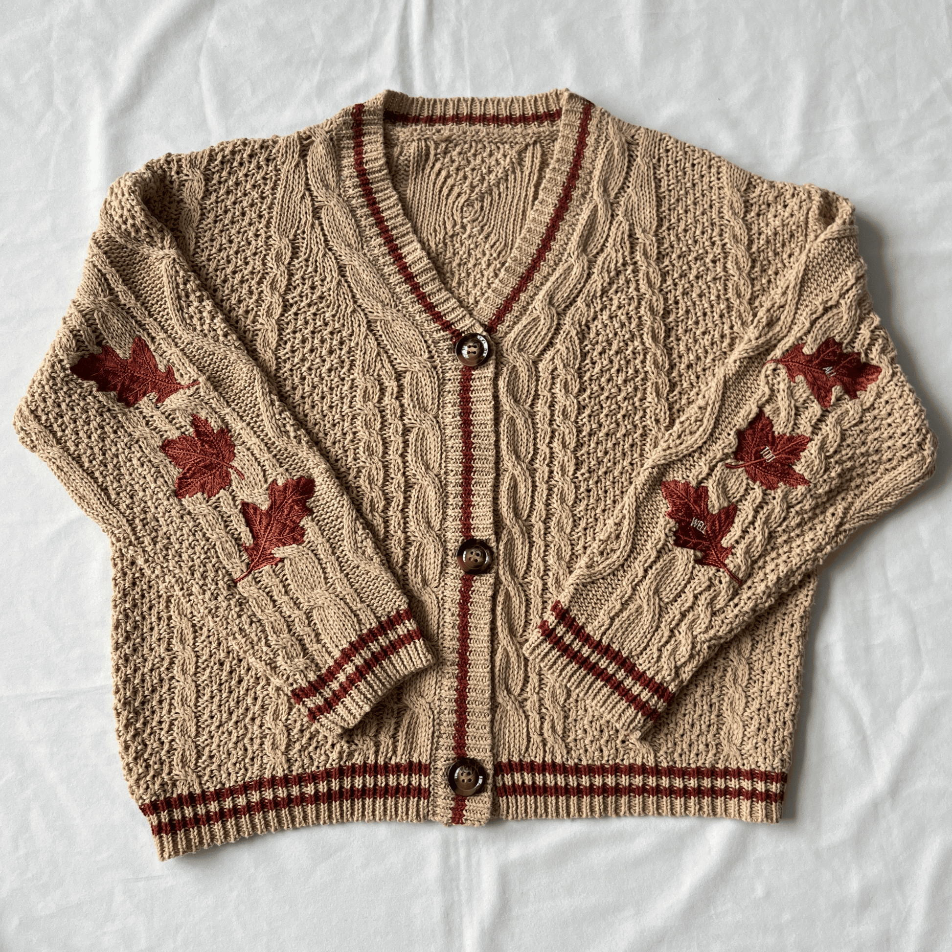 Taylor Swift All Too Well Maple Leaf Autumn Cardigan - Shoptown Boutique