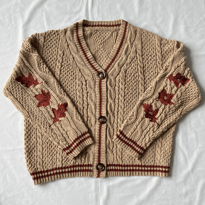Taylor Swift All Too Well Maple Leaf Autumn Cardigan - Shoptown Boutique