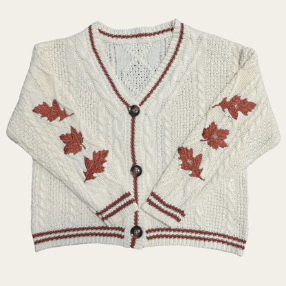Taylor Swift All Too Well Maple Leaf Autumn Cardigan - Shoptown Boutique