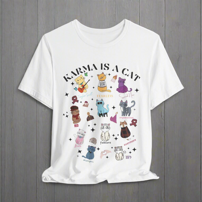 Taylor Swift Karma is a Cat Swiftie Shirt - Shoptown Boutique