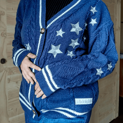 Midnights Cardigan Taylors Version, Navy Blue Sweater