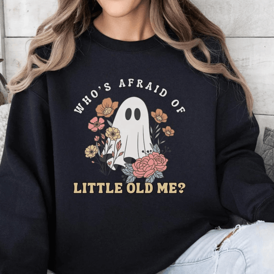 Taylor Swift Who's Afraid of Little Old Me Sweatshirt - Ghost Halloween Sweatshirt - Shoptown Boutique