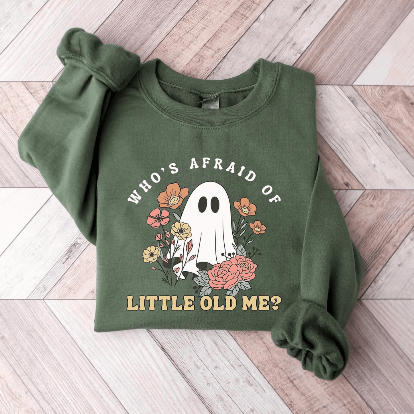 Taylor Swift Who's Afraid of Little Old Me Sweatshirt - Ghost Halloween Sweatshirt - Shoptown Boutique