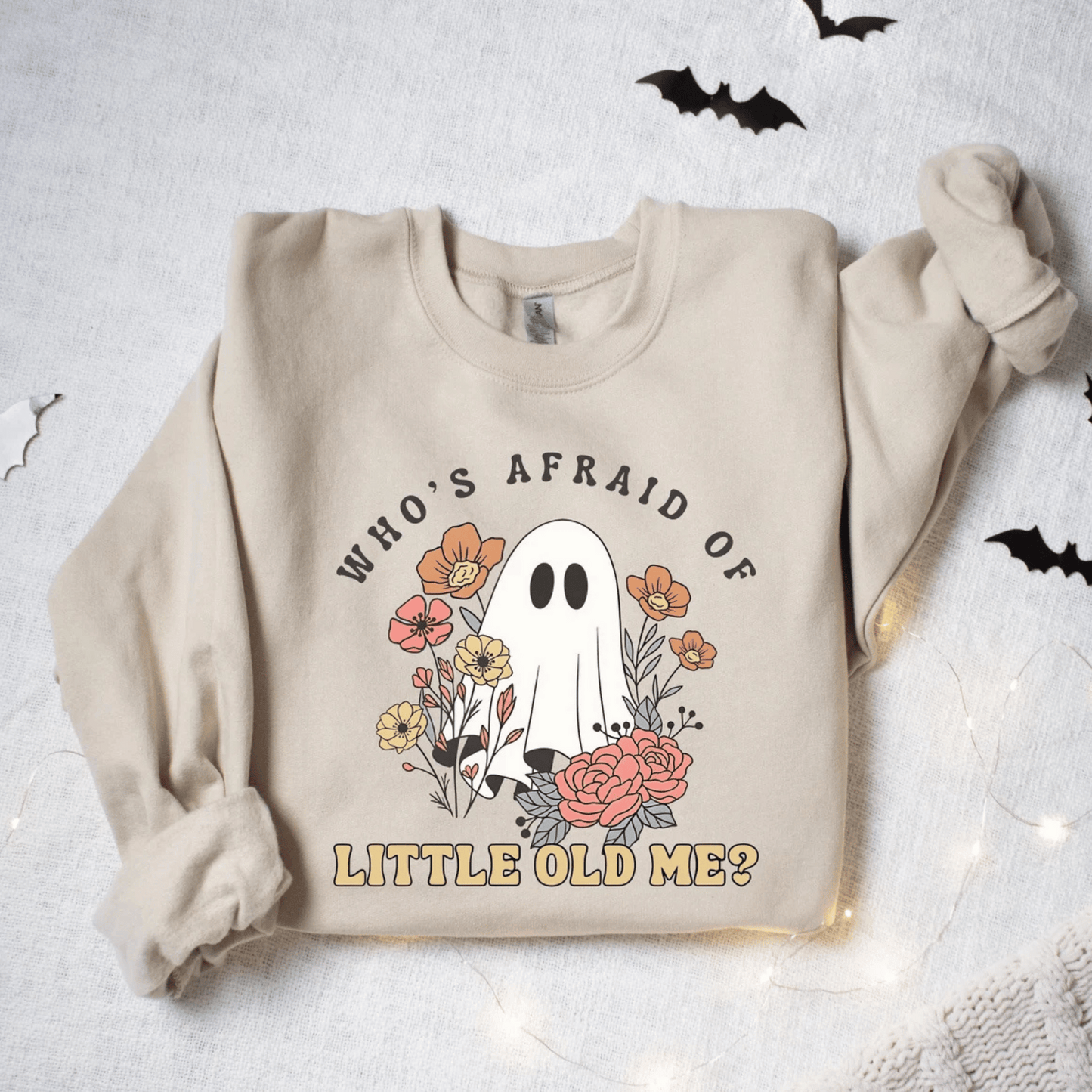 Taylor Swift Who's Afraid of Little Old Me Sweatshirt - Ghost Halloween Sweatshirt - Shoptown Boutique