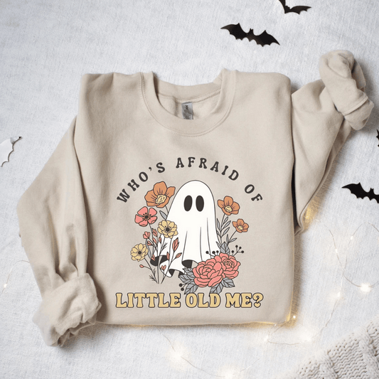 Taylor Swift Who's Afraid of Little Old Me Sweatshirt - Ghost Halloween Sweatshirt - Shoptown Boutique